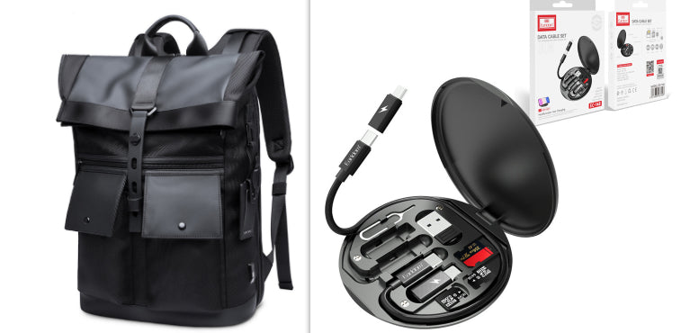 Men’s Anti-Theft Laptop Backpack – Waterproof USB Travel Bag