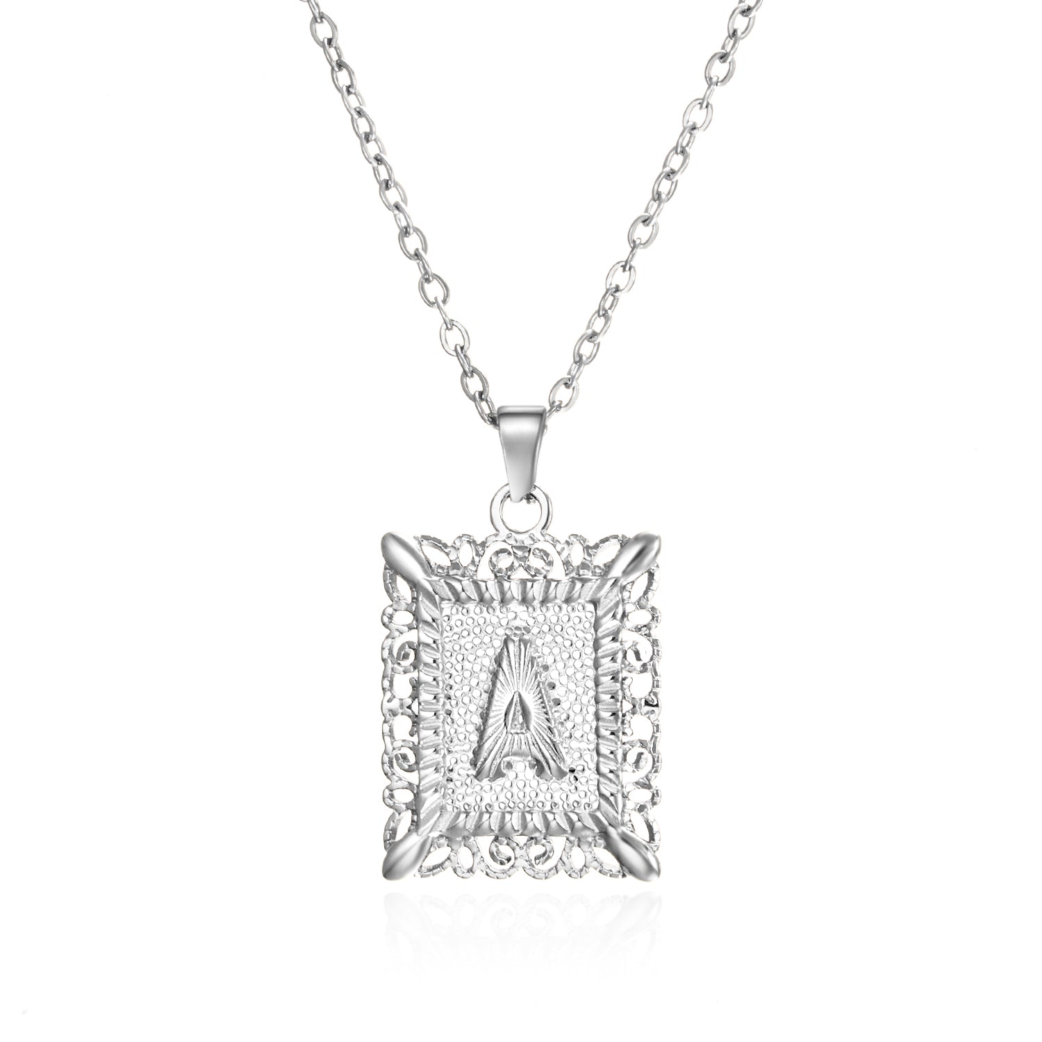 Initial Letter Necklace – Κολιέ με Αρχικό Γράμμα Α-Ζ από Ανοξείδωτο Ατσάλι