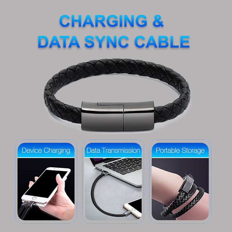 Nouveau bracelet-chargeur Câble de charge USB pour iPhone et USB-C