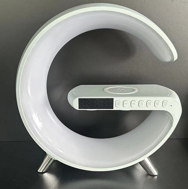 New Intelligent G-Shaped LED Lamp Wireless Charger & Bluetooth Speaker
