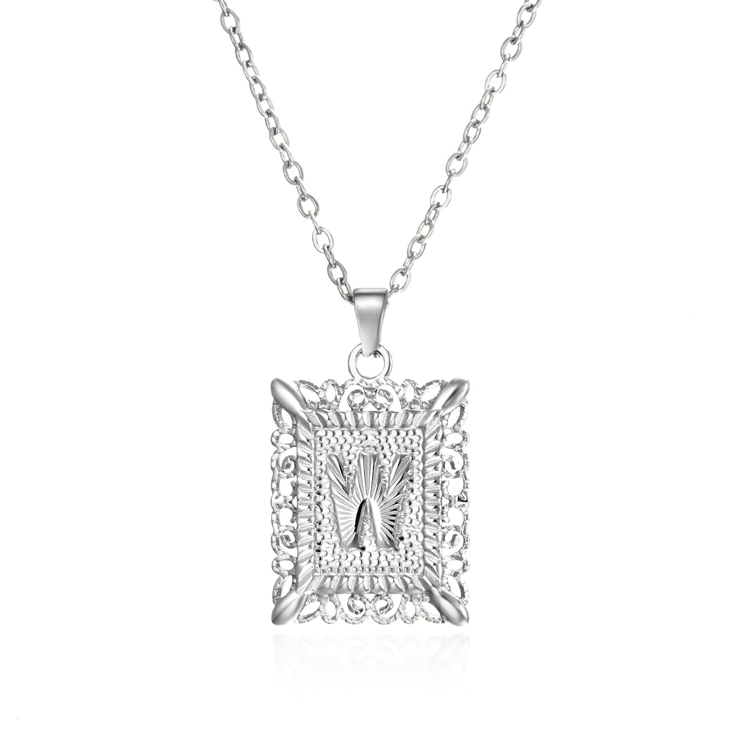 Initial Letter Necklace – Κολιέ με Αρχικό Γράμμα Α-Ζ από Ανοξείδωτο Ατσάλι