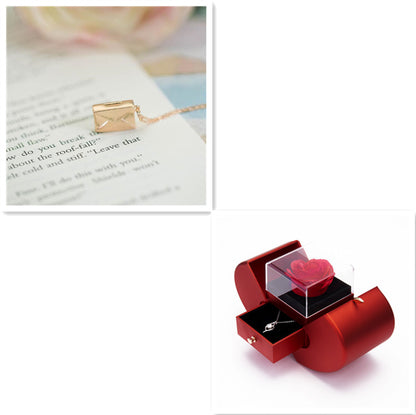 Custom Love Letter Envelope Pendant Necklace – Personalized Jewelry Gift for Her