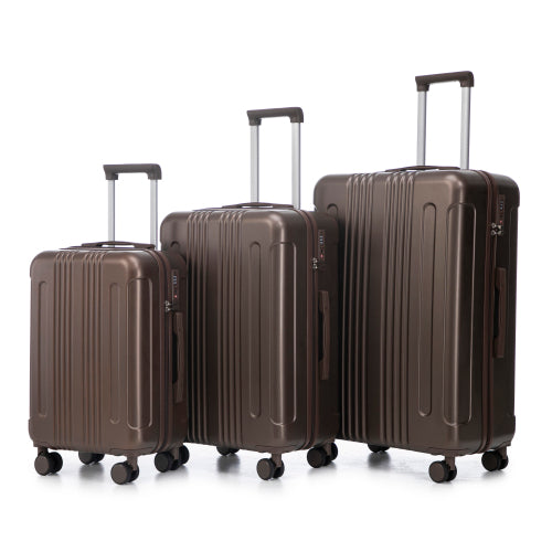 3-Pcs Luggage Set 20” 24” 28” – ABS Spinner Wheels TSA Lock