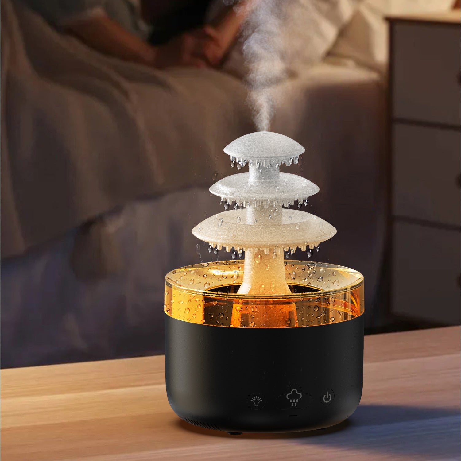 Cloud Rain Air Humidifier – Diffuser Αιθέριων Ελαίων με Εφέ Βροχής