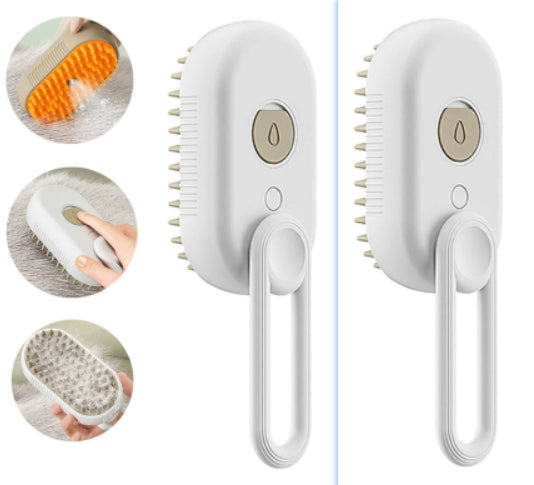 Cat Steam Brush 3-in-1 – Ηλεκτρική Βούρτσα Περιποίησης για Γάτες & Σκύλους