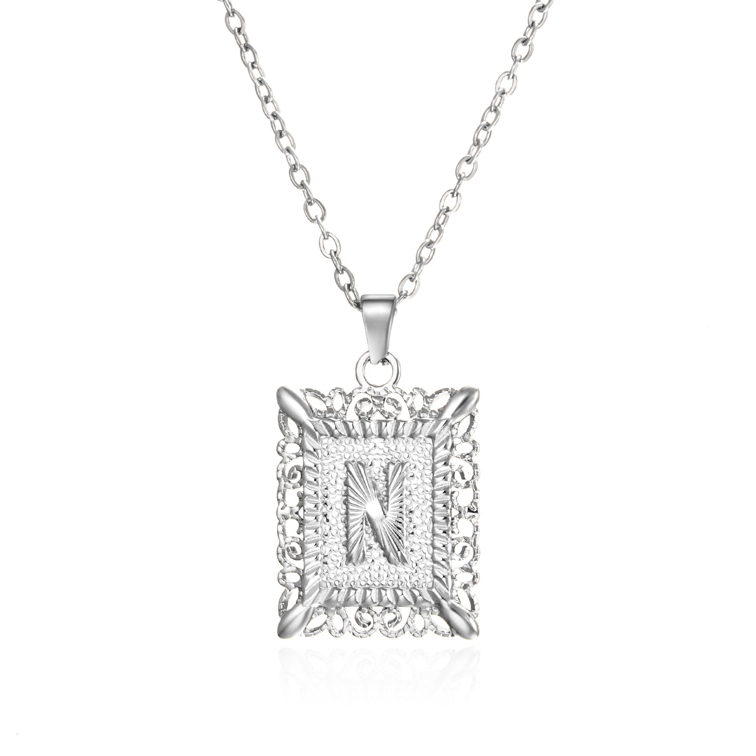 Initial Letter Necklace – Κολιέ με Αρχικό Γράμμα Α-Ζ από Ανοξείδωτο Ατσάλι