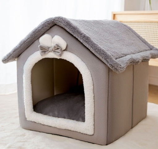 Foldable Dog House Winter Pet Nest – Ζεστό Κρεβατάκι Cave για Κατοικίδια