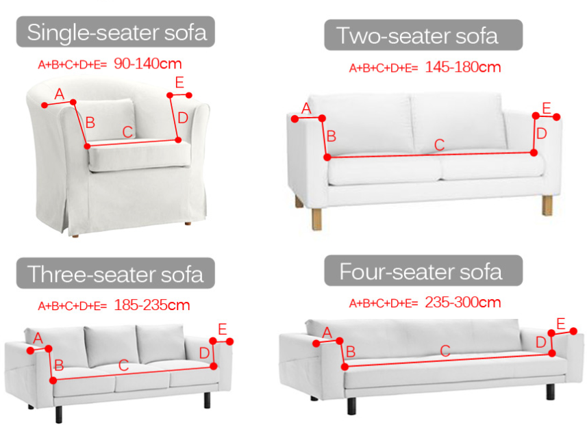 Solid Corner Sofa Cover Stretch Slipcover Elastic Sofa Protector