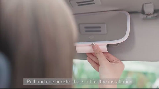 Car indoor LED makeup mirror